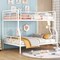Homeroots White Full XL Over Queen Contemporary Metal Bunk Bed 590296 - alternate 7