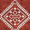 Homeroots 8' X 10' Red And Ivory Southwestern Washable Indoor Outdoor Area Rug 593717 - alternate 6