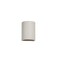 Luxury Lighting Gilly 8.5 in Ceramic Half Cylinder Outdoor Wall Light, Paintable White Bisque Finish 100-00-W-u/d-7 - alternate 3