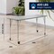 Flash Furniture Commercial Adjustable Height Rectangular Activity Table - Locking Casters-Gray XU-A2460-REC-GRY-T-A-CAS-GG - alternate 5