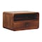 Homeroots 12" Brown Solid Wood One Drawer Nightstand 651876 - alternate 6