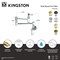 Kingston Brass Wall Mount Pot Filler Faucet, Matte Black KS5100DL - alternate 2