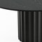 Homeroots 60" Black Solid Wood Pedestal Base Round Top Dining Table 721045 - alternate 5