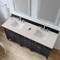 James Martin Vanities Brittany 72" Double Vanity, Black Onyx, w/ 3 CM Siberian Silestone Top w/FreePower Wireless Charger 650-V72-BKO-FSFR - alternate 6