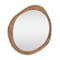 Homeroots 32" Brown Abstract Wood Framed Accent Mirror 574050 - alternate 6