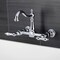 Kingston Brass Two-Handle Wall Mount Bridge Kitchen Faucet, Polished Chrome KS1261AL - alternate 2