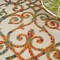 Homeroots 10' X 14' Ivory Blue Orange Green And Red Medallion Indoor Outdoor Area Rug 545035 - alternate 5