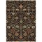 Homeroots 8' X 10' Black Brown And Red Floral Washable Indoor Outdoor Area Rug 603404 - alternate 7