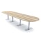 Skutchi Designs 16 Person Conference Table With Power Unit | 16' Racetrack Table | Harmony Series HAR-RAC-48X192-T-K525-NA - alternate 1