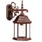 Homeroots Narrow Brown Domed Hanging Glass Lantern Wall Light 398588 - alternate 2