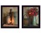 Homeroots Set Of Two Americana Country Candlelight Black Framed Print Wall Art, 2PK 405873 - alternate 1
