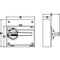 Siemens front mounted rotary operator EMERGENCY OFF IEC IP30/40 accessory for: 3VA9677-0EK15 - alternate 2