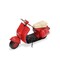 Homeroots 9" Red and Black Metal Hand Painted 1959 Red Scooter Model Motorcycle 489434 - alternate 6