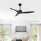 Jonathan Y Aldrin 50" Modern Minimalist Iron/Plastic Mobile-App/Remote-Controlled 6-Speed Razor Ceiling Fan, Bla JYL9715A - alternate 8