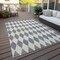 Homeroots 3' X 5' Gray And Ivory Geometric Washable Indoor Outdoor Area Rug 577043 - alternate 6