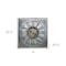 Homeroots Silver And Gold Antique Style Square Wall Clock 401294 - alternate 3