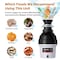 Tecasa 3/4 HP Batch Feed Garbage Disposals, 2700 RPM, 37 oz, 115V, With Power Cord TGES75B - alternate 5