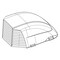 Maxxair Vent Exterior Mount, Dome Type Ventilation Cover, Vented On Three Sides, For 14" x 14" Vents 00-933082 - alternate 2