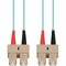 Add-On This Is A 3M Sc (Male) To Sc (Male) Aqua Duplex Riser-Rated Fiber ADD-SC-SC-3M5OM4 - alternate 1