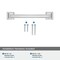 Amerock Mulholland 3-3/4 in 96 mm Center-to-Center Polished Chrome Cabinet Pull BP5303126 - alternate 3
