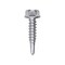 Auveco #12 x 1in Indented Hex Washer Head Number 3 Super Teks - Zinc, 25PK 11911 - alternate 1
