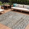 Homeroots 8' X 10' Brown And Beige Argyle Washable Indoor Outdoor Area Rug 615797 - alternate 1