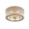 Euf Glasbury, Flush Mount, 5-Light, 18", Gold, Ribbed Glass 49185-010 - alternate 5