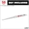 Milwaukee Tool 9" 5 TPI SAWZALL Blades (50 Pk) 48-01-6036 - alternate 11
