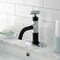 Kingston Brass One-Handle 1-Hole Bathroom Faucet with Knurled Handle, Deck Plate, and Push Pop-Up Drain KSD2821RKX - alternate 3