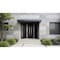 Vdomdoors Metal Double Doors Deux 1755 Black Enamel Opaque Black Glass 1 Sidelight Entry Modern Painted 86x80 DEUX1755DEXD-BLK-W72+14xH80-RH-O - alternate 4