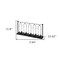 Homeroots 13" Black Geometric Metal And Glass Tabletop Votive Candle Holder 608405 - alternate 3