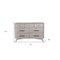 Homeroots 59" Gray Solid Wood Seven Drawer Double Dresser 524144 - alternate 9