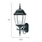 Homeroots Matte Black Ornamental Lantern Wall Light 398378 - alternate 5