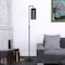 Homeroots 69" Black Floor Lamp With Black Mesh Metal Cylinder Shade 523477 - alternate 7