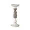 Homeroots Set of Three Ivory and Natural Resin Tabletop Pillar Candle Holders, 3PK 517612 - alternate 5