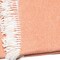 Homeroots 55" X 70" Coral And Ivory Cotton Woven Plush Throw Blanket with Tassels 475709 - alternate 4