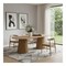 Homeroots 86" Natural Wood Double Pedestal Base Oval Dining Table 720684 - alternate 3