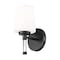 Z-Lite Henri Matte Black 1 Light Vanity 7700-1V-MB - alternate 4