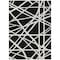 Homeroots 9' X 12' Black And Ivory Geometric Washable Indoor Outdoor Area Rug 600424 - alternate 4