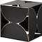 Homeroots 8" Contemporary Black Metal Geo Cube Sculpture 392475 - alternate 3