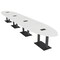 Skutchi Designs Oval Conference Table With Power Unit, 48 in W, 264 in L, White HAR-OVL-48X264-DOU.BK-WA7976-EBLK - alternate 1