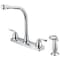 Boston Harbor F8F10036CP Kitchen Faucet, 2-Faucet Handle, Metal, Chrome F8F10036CP - alternate 1