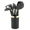 Gibson Home Hampsbridge 10 Piece Nylon Kitchen Tool Set and Utensil Crock in Black and Gold 138516.1 - alternate 7