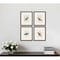 Homeroots Set Of Four On Perch II Gold Framed Print Wall Art, 4PK 526914 - alternate 3