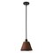 Jonathan Y Hattie 8.8 in. 1-Light Coastal Bohemian Metal and Woven Rattan LED Pendant Light, Black/Dark Brown JYL5711B - alternate 8
