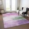 Homeroots 10' X 14' Lilac Lavender And Green Abstract Washable Indoor Outdoor Area Rug 611275 - alternate 5