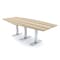 Skutchi Designs 8ft Hexagon Conference Table With Power | Harmony Series | 8 Person Meeting Room Table HAR-HEX.IR-48X96-T-K525-NA - alternate 1