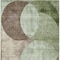 Homeroots 10' X 14' Artichoke Green Brown And Beige Geometric Washable Indoor Outdoor Area Rug 604904 - alternate 7