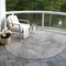 Homeroots 8' Gray Silver And Charcoal Round Nautical Washable Indoor Outdoor Area Rug 581739 - alternate 6