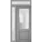 Vdomdoors Front Exterior Prehung FiberGlass Door Frosted Glass / Manux 8422 Grey Ash / Sidelight and Transom MANUX8422EXD-SS-W36+12 x H80+14-LH - alternate 4